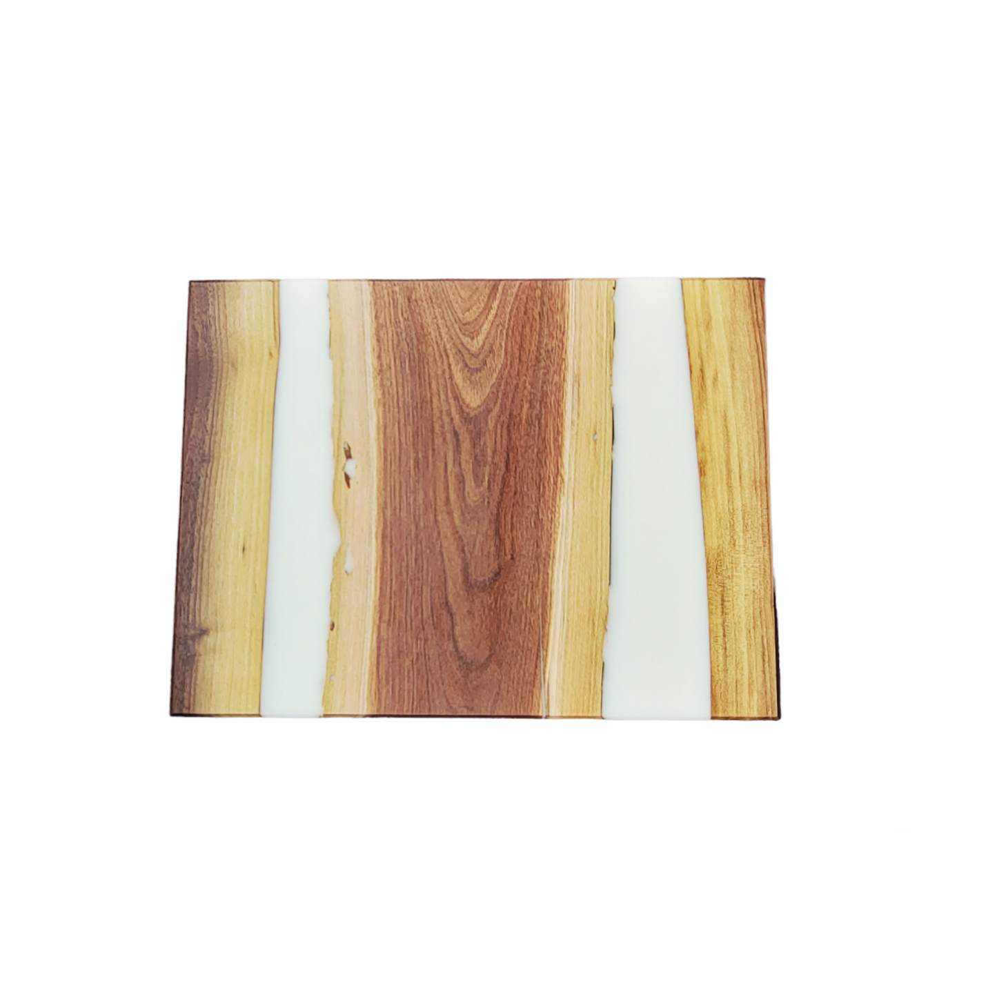 Live edge Walnut And 2 Lines Of Epoxy River Up To Down