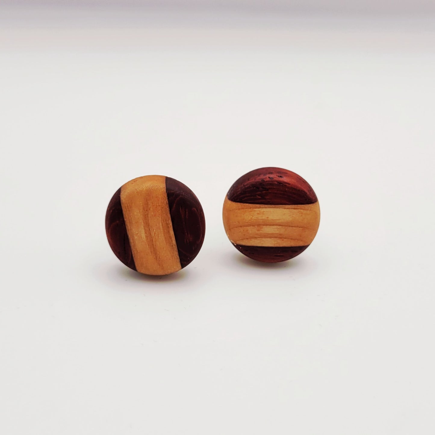 Cufflinks Stripes Podiak And Basewood Exotic Wood