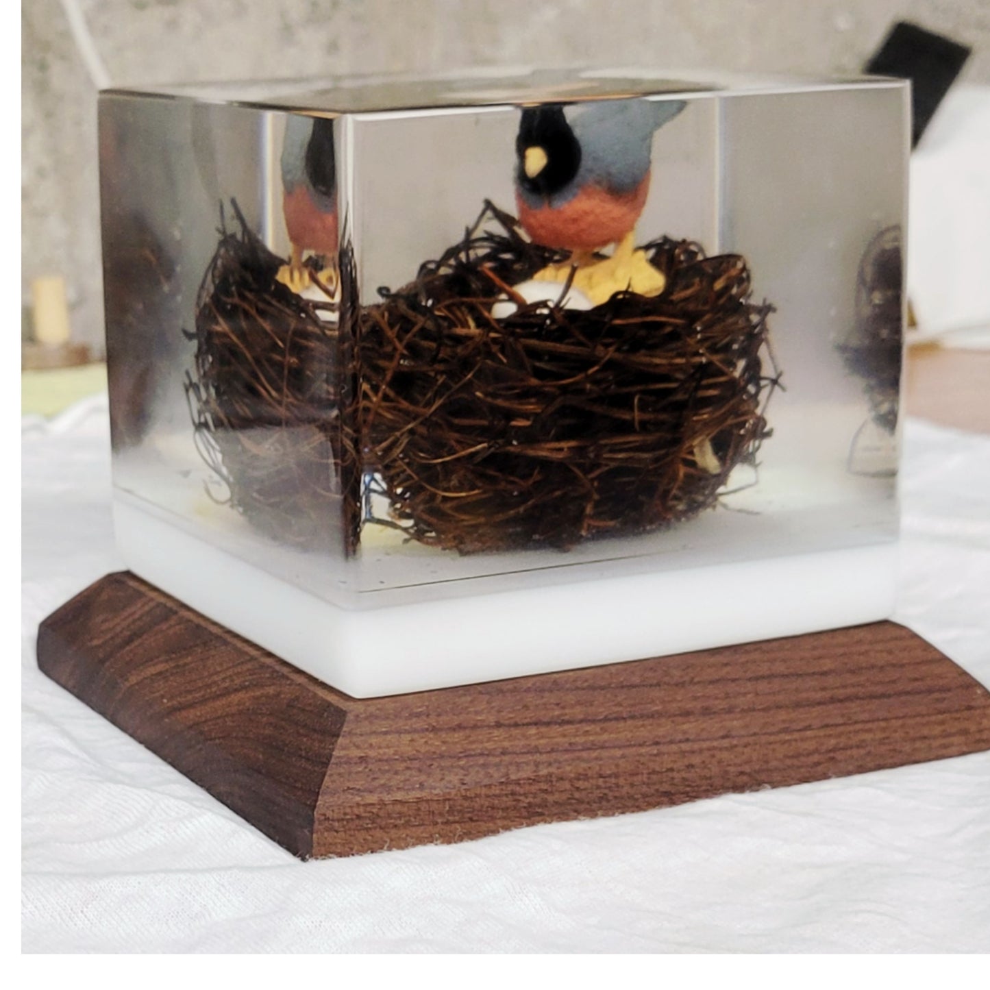 Clear Epoxy Casting With Base