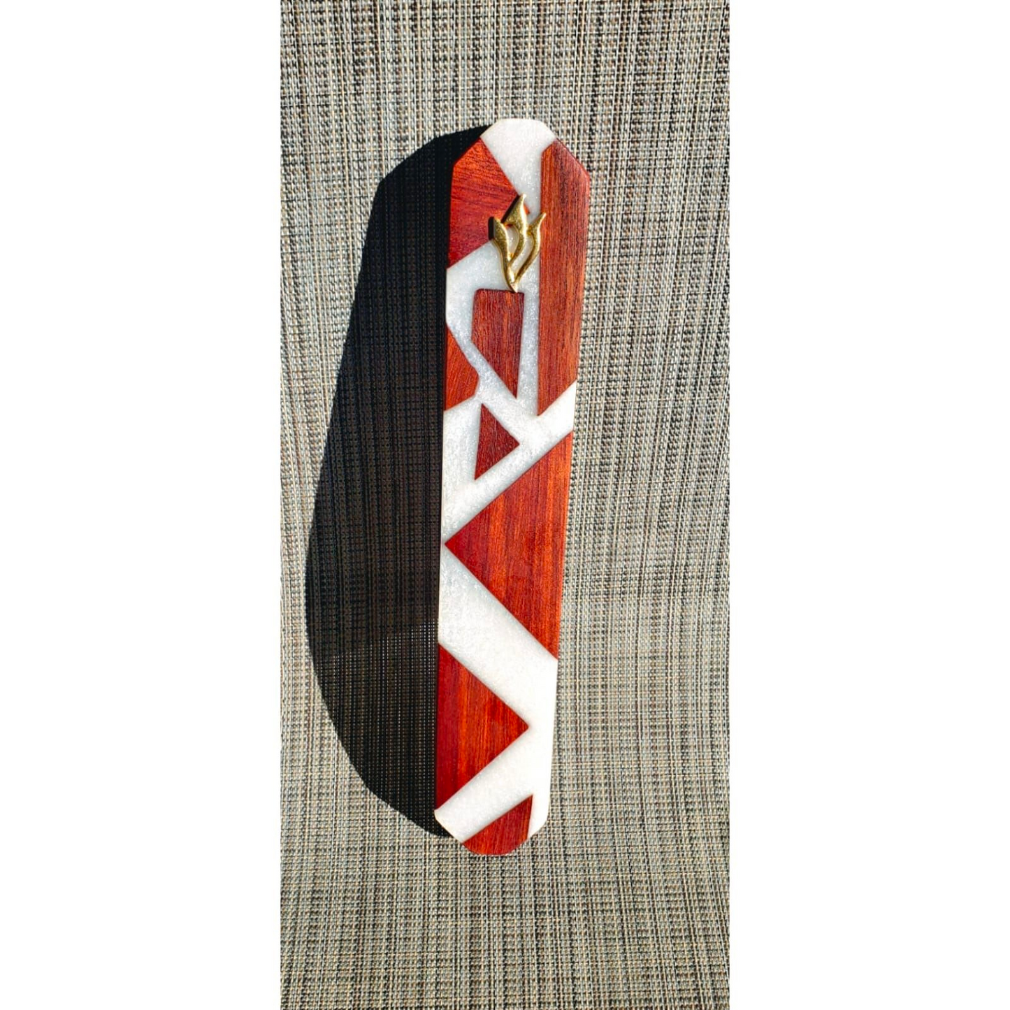 Mezuzah Holder Different Exotic Wood Species With Epoxy