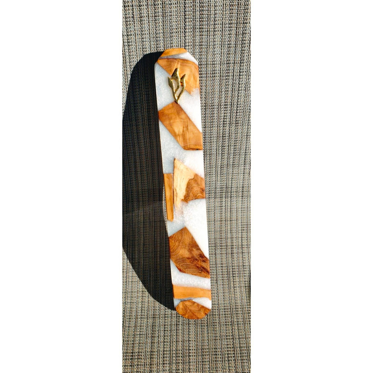 Mezuzah Holder Different Exotic Wood Species With Epoxy
