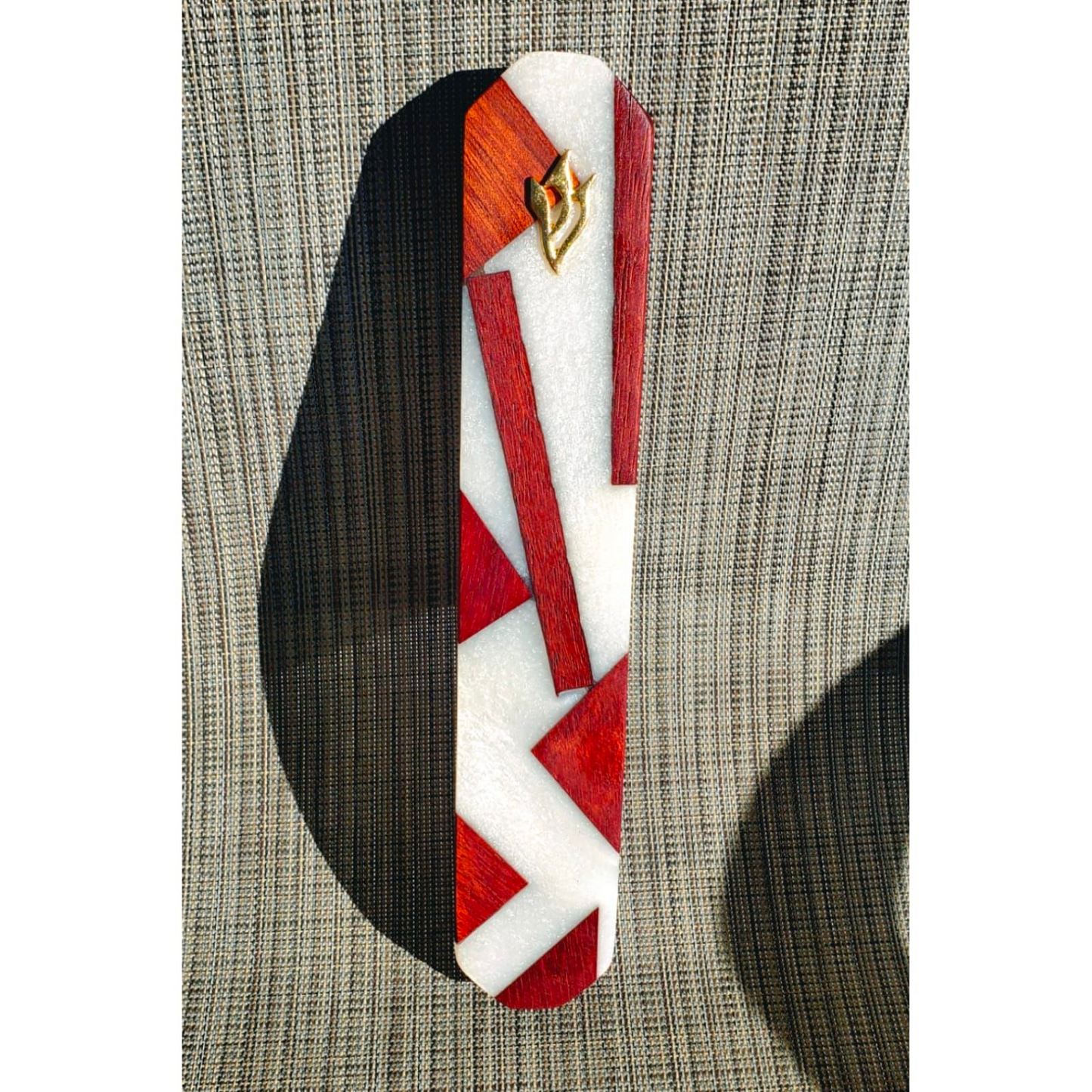 Mezuzah Holder Different Exotic Wood Species With Epoxy