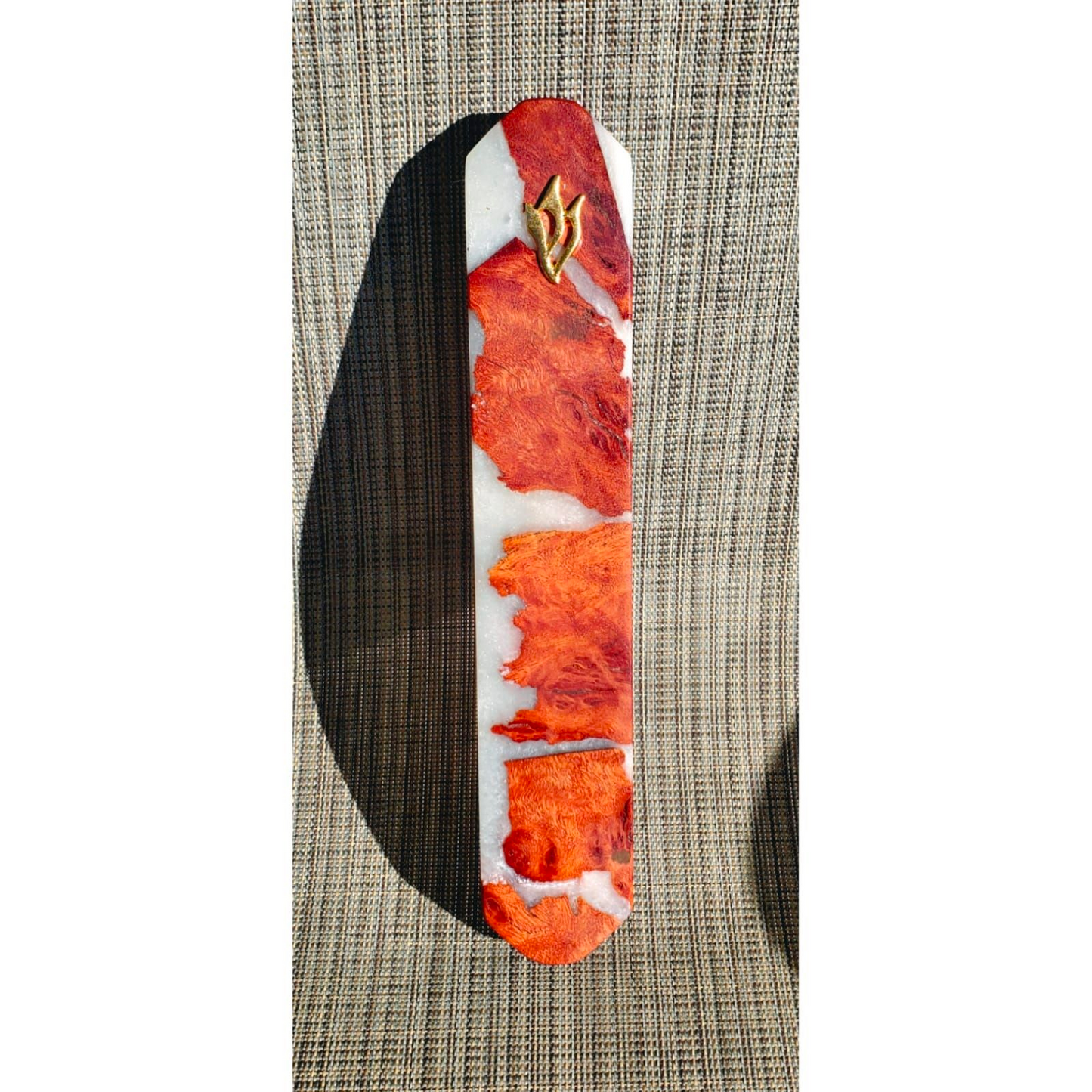 Mezuzah Holder Different Exotic Wood Species With Epoxy