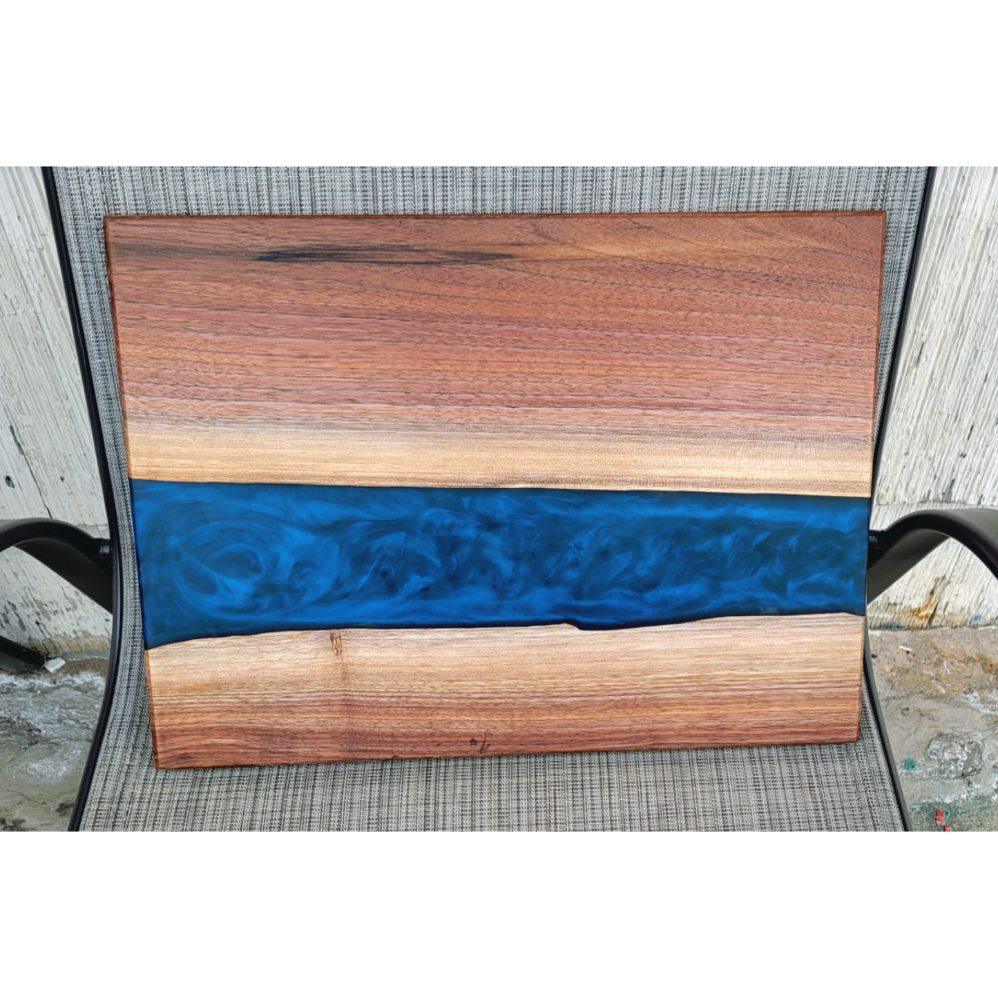 Live Edge Walnut - Epoxy River Cutting Board
