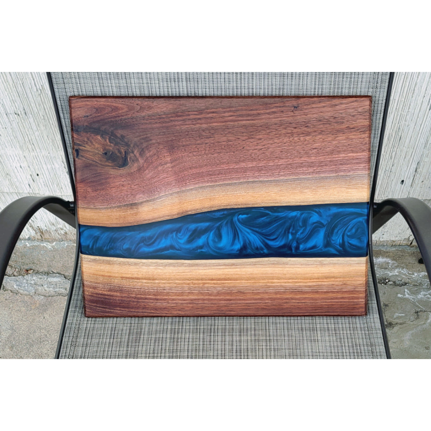 Live Edge Walnut - Epoxy River Cutting Board