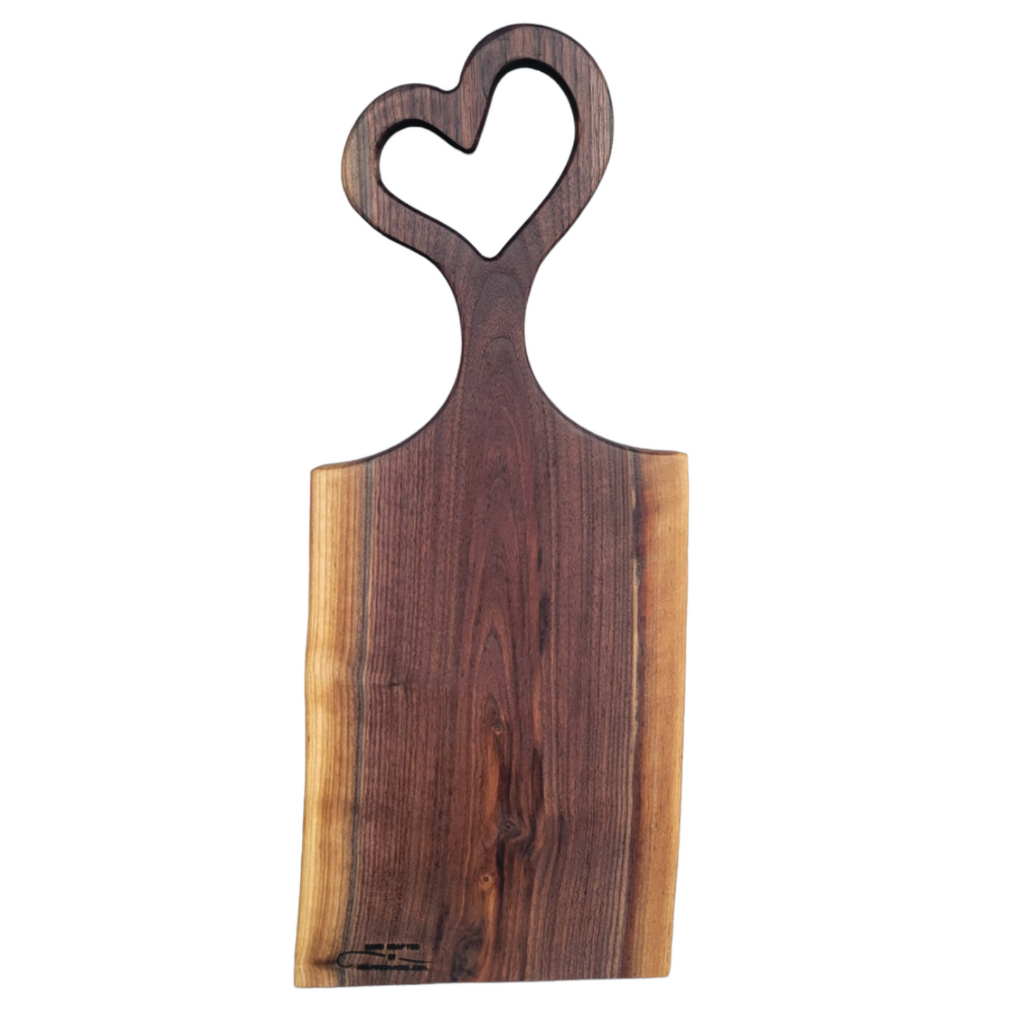 Charcuterie Board Fancy Heart Handle