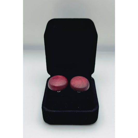 Cufflinks Purple Heart Exotic Wood