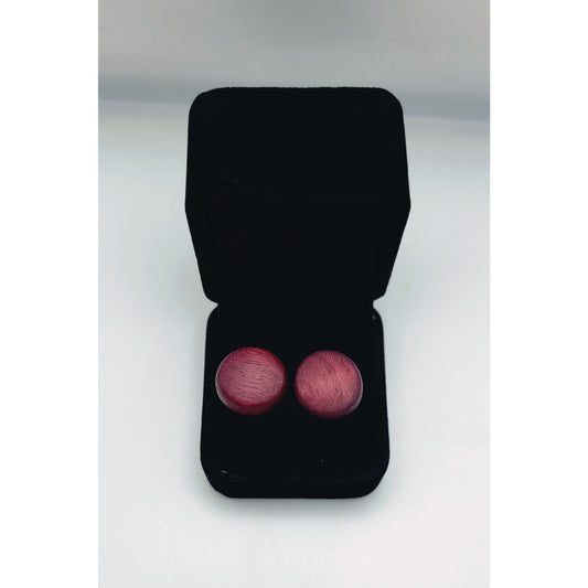 Cufflinks Purple Heart Exotic Wood