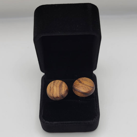 Cufflinks Zebra Exotic Wood