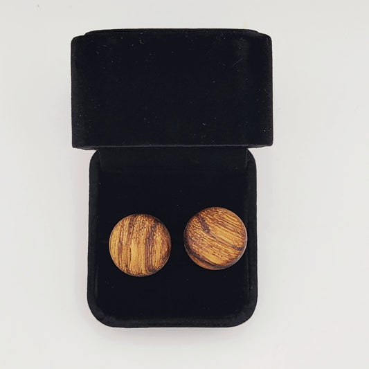 Cufflinks Zebra Exotic Wood