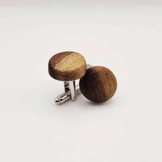 Cufflinks Walnut Wood 2 Tons