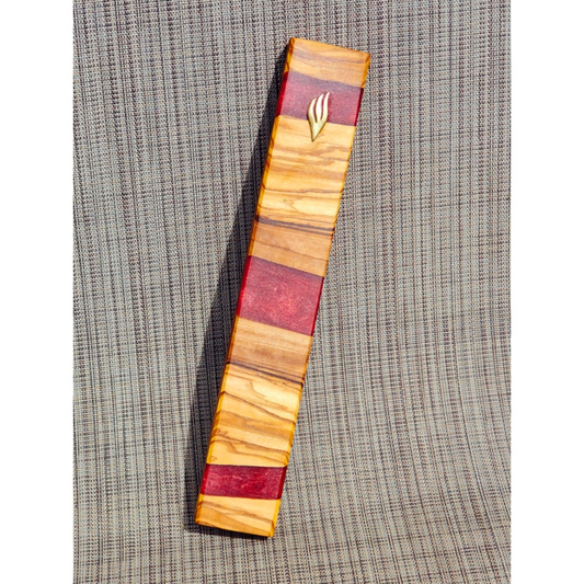 Mezuzah Holder Olive Wood Epoxy