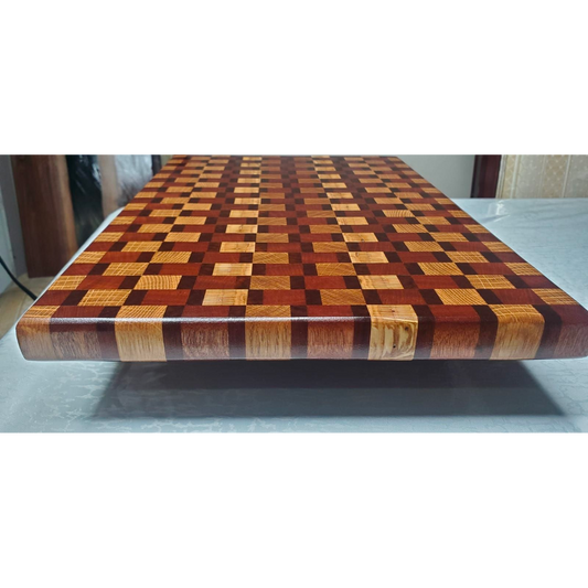 Exotic Wood "End Grain" Cutting Board 12 x 17¼ x 1⅛