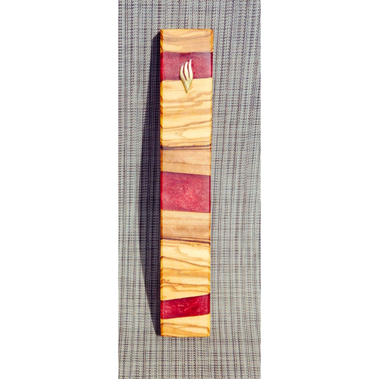 Mezuzah Holder Olive Wood Epoxy