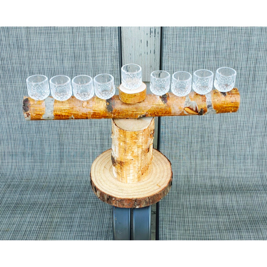 Log Menorah