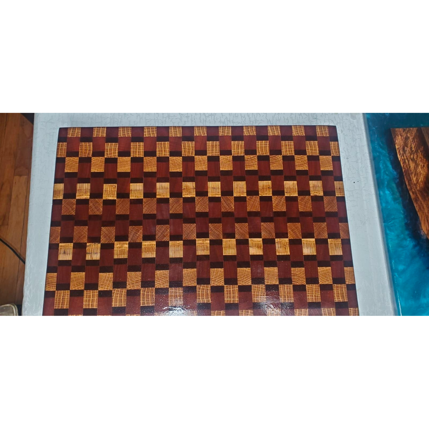 Exotic Wood "End Grain" Cutting Board 12 x 17¼ x 1⅛