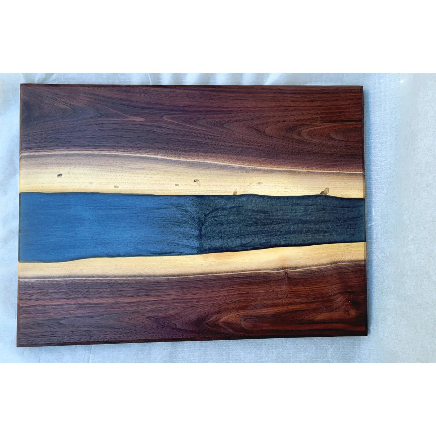 Live Edge Walnut with Epoxy river cutting board