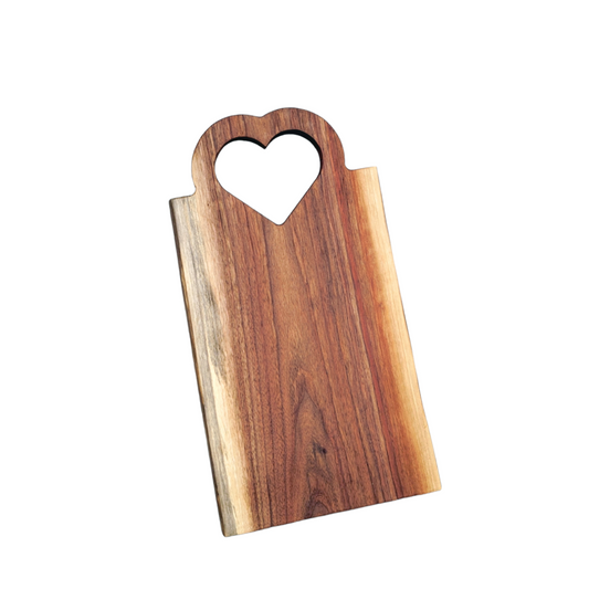Serving Tray Charcuterie Board Heart Handle